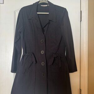 Soft Surroundings Black Knit Button Front Casual Jacket